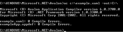 Running the Avalon Compiler