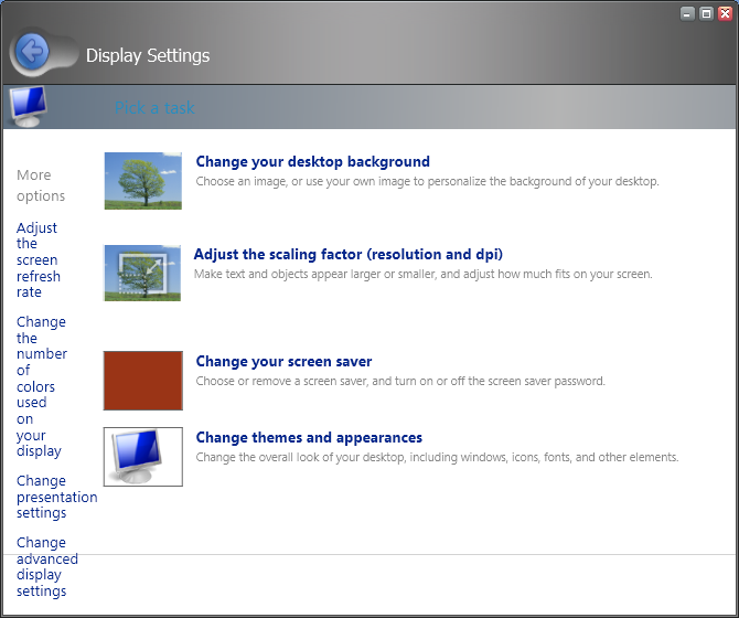 The Avalon display panel in Longhorn Build 4093